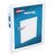 Avery Showcase Standard View 3 Ring Binders, 1" Slant Rings, 250-Sheet Capacity, 1.4 Inch Wide Spine, White Binders, Ideal for Lightweight Organization and Occasional Referencing (4-Pack of 22343)